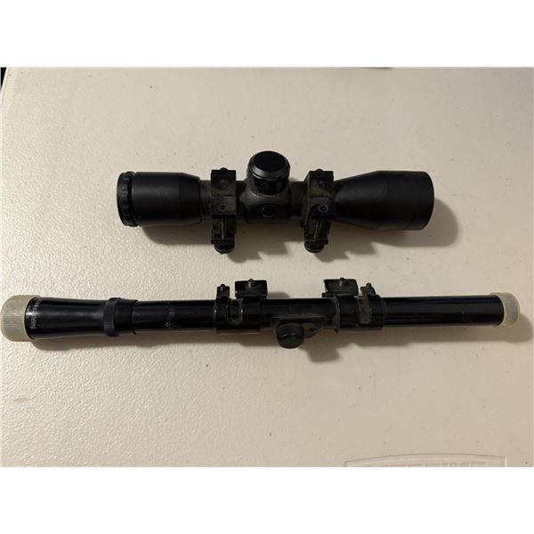 Lot of 2 Rifle Scopes – Nikko Stirling 4×15 & Compact 4×32