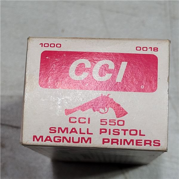 1000 CCI 550 Small Pistol Magnum Primers