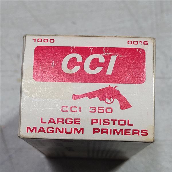 1000   CCI 350 Large Magnum Pistol Primers