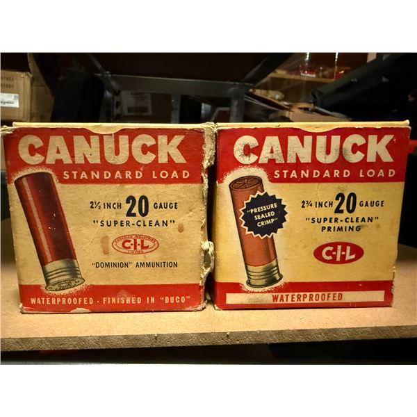 Canuck Standard Load 20ga 2 3/4" Waterproofed Shot Shells (see description)