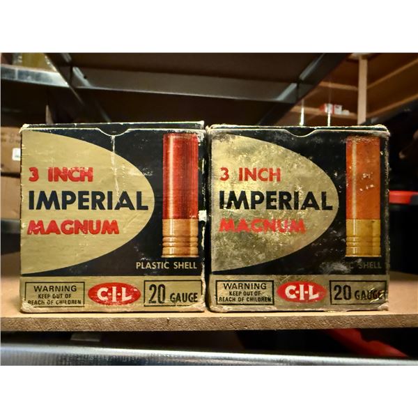 3 Inch Imperial Magnum 20ga Shot Shells (see description)