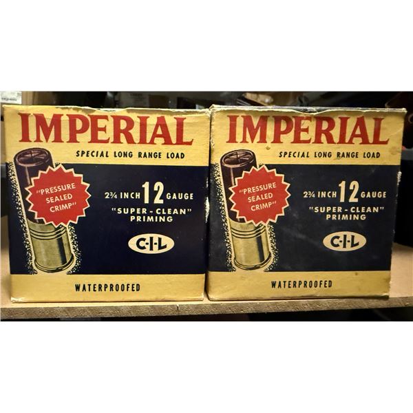 12ga 2 3/4 Inch Imperial Shot Shells  in Collector Boxes