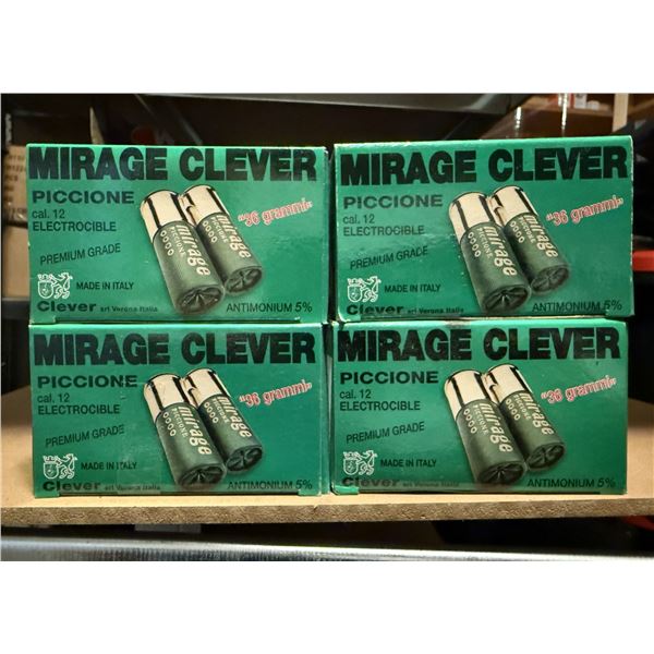 12 ga 2 3/4" Mirage Clever Piccione  4 Boxes of 10 Shells