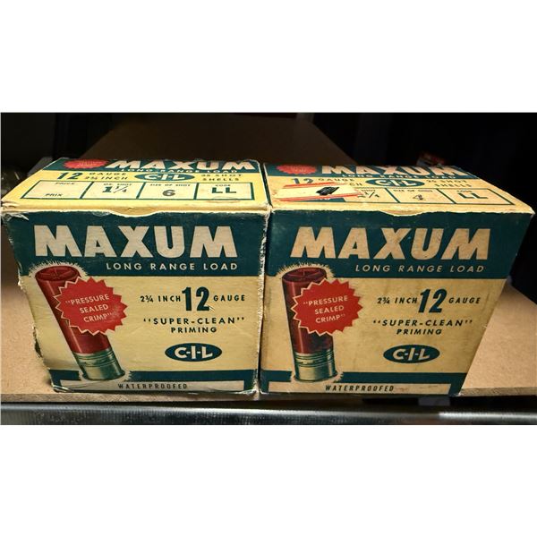 12ga 2 3/4" CIL Maxum Long Range Load Shot Shells    Collector Ammo & Boxes