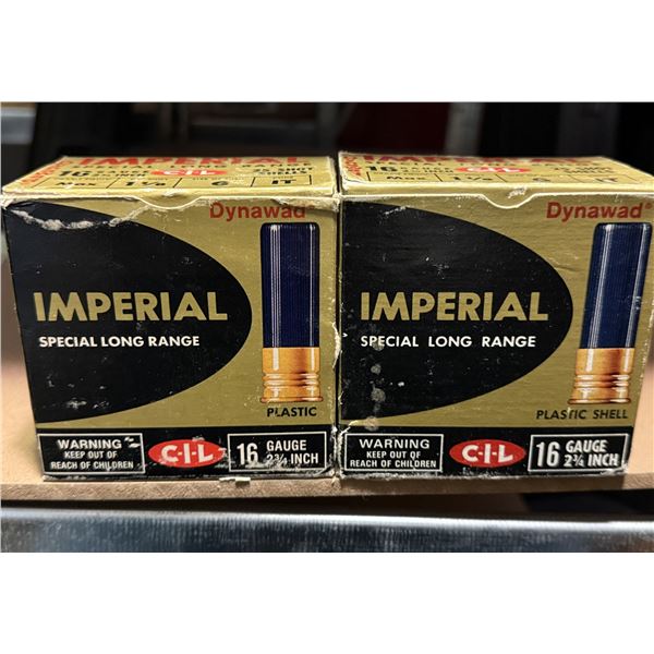 16 Gauge 2 3/4" Imperial Special Long Range Shot Shells (see description)
