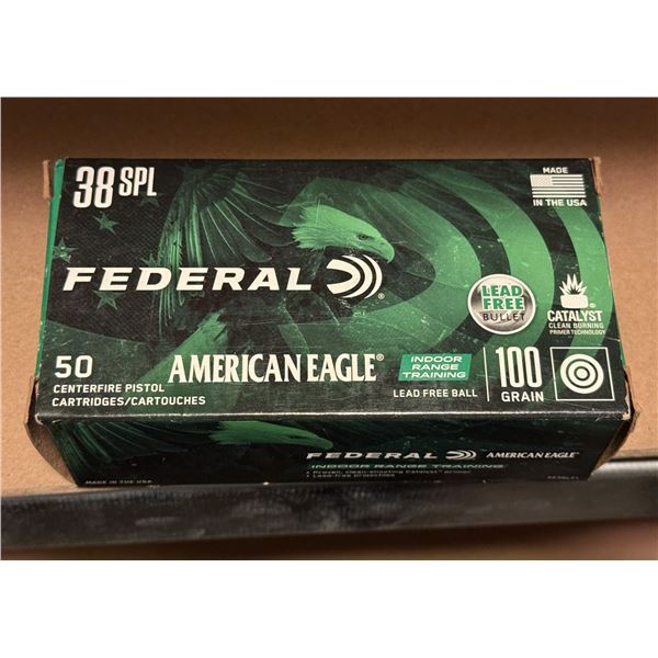 38 Special Federal  American Eagle Centerfire Pistol Cartridges - Box of 50