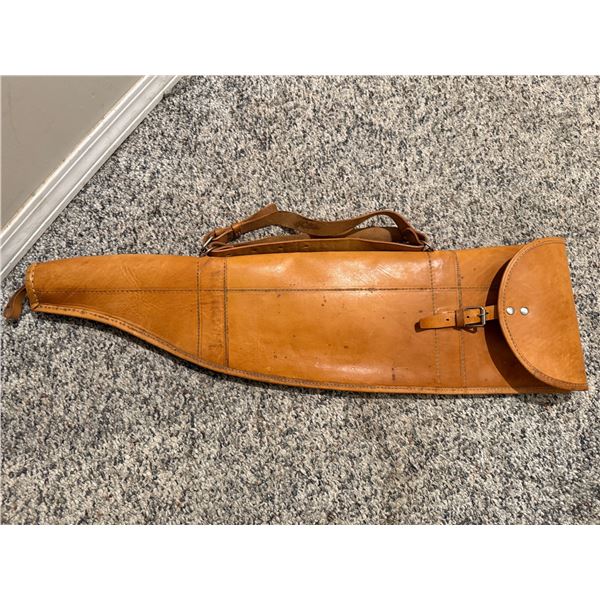 Leather Mutton Leg Shotgun Case with Flap