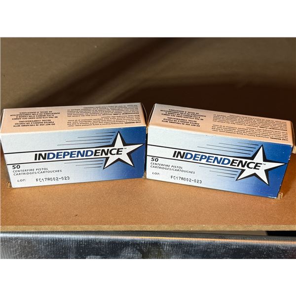 Independence 9mm Luger 115 Grain HP Centerfire Pistol Cartridges - 2 full boxes