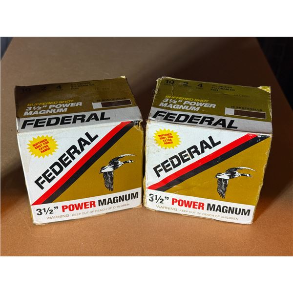 Federal 10 GA 3.5" Power Magnum - 2 Full Boxes
