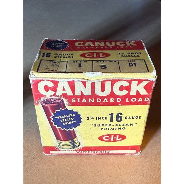 Canuck 16 Ga. 2 3/4" Standard Load Shot Shells Size 5