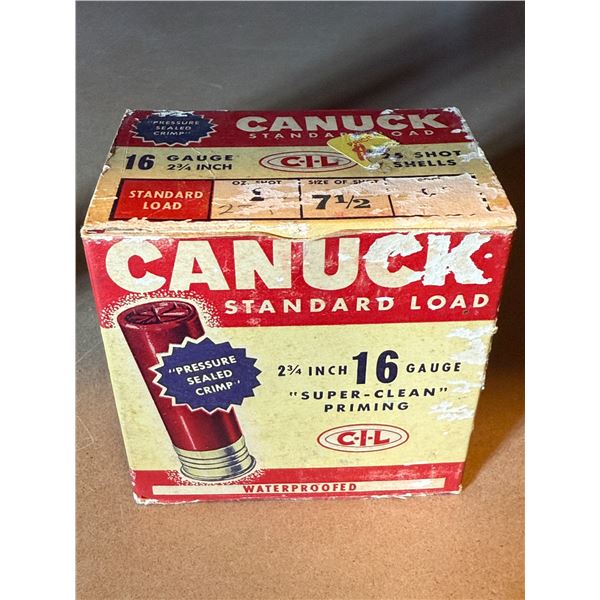 Canuck 16 Ga. 2 3/4" Standard Load Shot Shells Size 6 (see description)