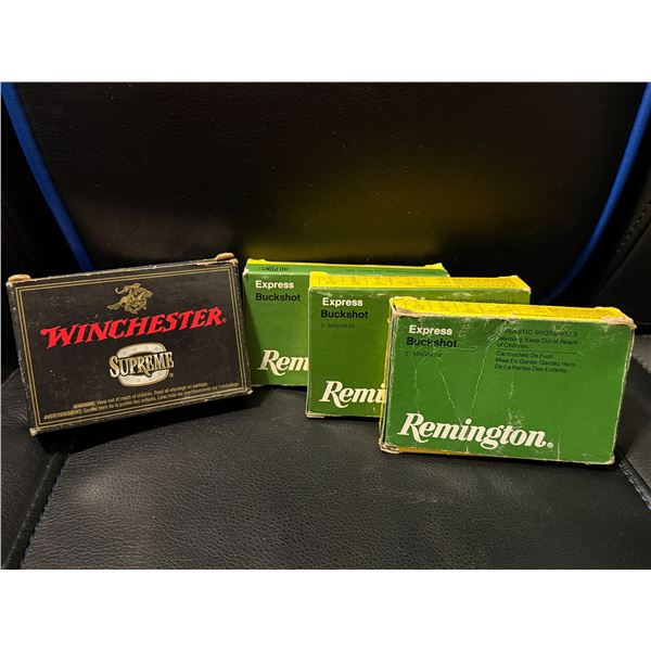 12 Gauge Buckshot Loads - 4 Boxes (see description)