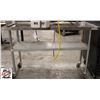 Image 1 : EFI 60" X 24" X 38" S/S WORK TABLE ON CASTORS W/