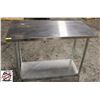 Image 1 : 48" X 24" X 34" S/S WORK TABLE W/ UNDERSHELF