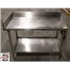 Image 1 : 43" X 25" X 31" S/S WORK TABLE W/ 4" BACK SPLASH &