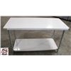 Image 1 : NEW 30" X 60" X 35" S/S WORK TABLE W/ UNDERSHELF