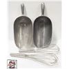 Image 1 : BIN W/ 2 LARGE SCOOPS AND TWO WHIPS
