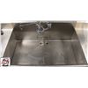Image 2 : BAILIFF SEIZURE: 21" X 26" X 11" DOUBLE WELL SINK