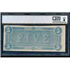 Image 2 : 1864 $5 T-69 Confederate PCGS 63PPQ
