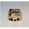 Image 2 : Men's 14 K Gold Plate 3.5 Ct VVs1 Simulated Diamond Ring
