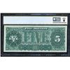 Image 2 : 1890 $5 Treasury Note PCGS 64