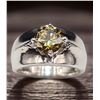Image 1 : Dazzling 2.35 Ct VVs1 Golden Green Amber Lab Simulated Diamond Ring