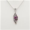 Image 1 : Natural Ruby Pendant Mounted In Solid .925 Silver