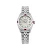 Image 1 : Rolex Ladies Stainless Steel Ruby And Diamond Bezel Date Watch