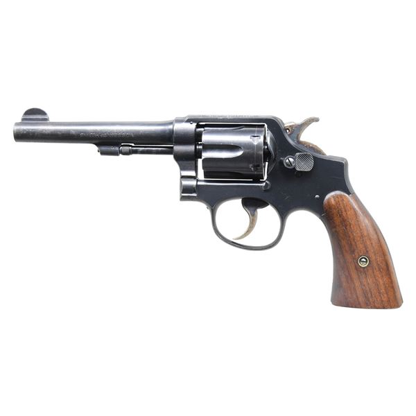 EARLY BRITISH PRE-VICTORY MODEL S&W DA REVOLVER.