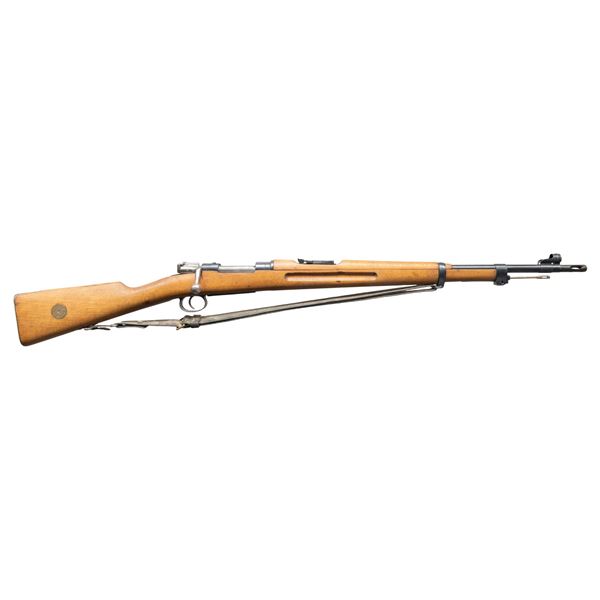 SWEDISH HUSQVARNA M38 MAUSER BOLT ACTION RIFLE.