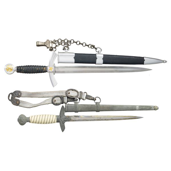 WWII GERMAN 1ST AND 2ND MODEL LUFTWAFFE DAGGERS.