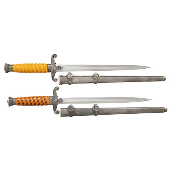 2 GERMAN WWII ARMY OFFICER DAGGERS.