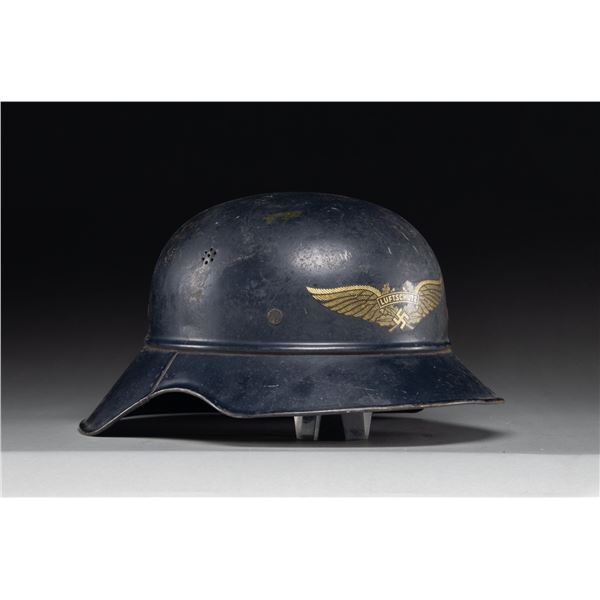 WWII GERMAN LUFTSCHUTZ HELMET.