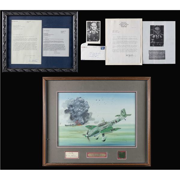 WWII GERMAN PILOT HANS-ULRICH RUDEL GROUP.