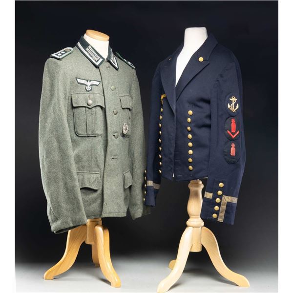 2 WWII GERMAN MILITARY UNIFORMS.