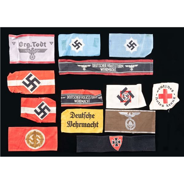 WWII GERMAN ARMBANDS.