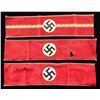 Image 1 : 3 WWII GERMAN POLITICAL LEADER ARMBANDS.