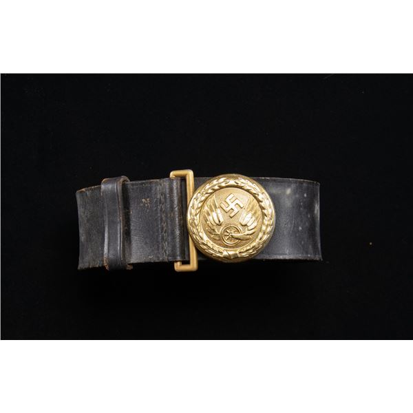 WWII GERMAN RAILWAY OFFICER BELT & BUCKLE.
