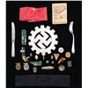 Image 2 : WWII GERMAN PINS, TINNIES, ARMBANDS, RING & MORE.