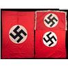 Image 1 : 3 WWII GERMAN FLAGS OR BANNERS.