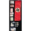 Image 2 : WWII GERMAN STAMPS, FLAG, BUCKLES, ARMBAND & MORE.