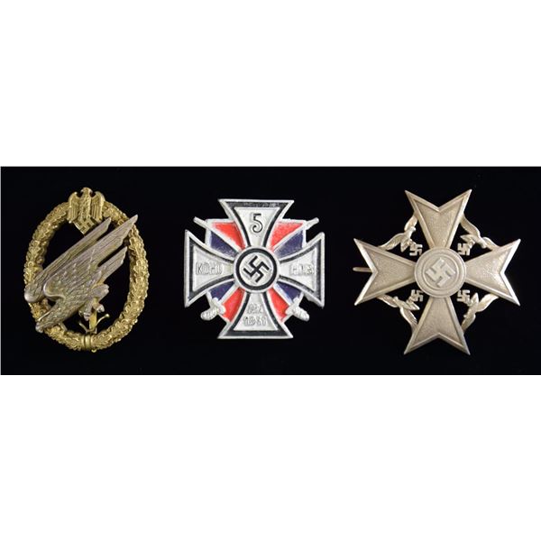 WWII STYLE GERMAN SPANISH CROSS, PARATROOPER