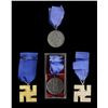 Image 2 : 4 WWII STYLE GERMAN SS LONG SERVICE MEDALS.