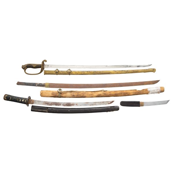 4 JAPANESE EDGED WEAPONS