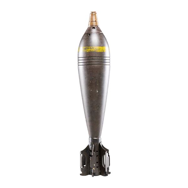INERT IMPERIAL JAPANESE TYPE 94 90MM MORTAR ROUND.