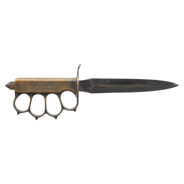 US WW1 LF&C 1918 TRENCH KNIFE.