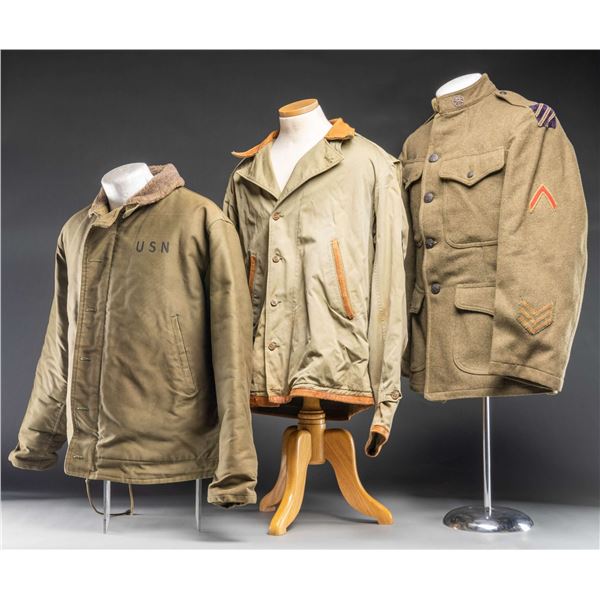 LOT OF 3 U.S. MILITARY COATS.