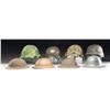 Image 2 : 9 AMERICAN HELMETS AND A BRITISH EXAMPLE.