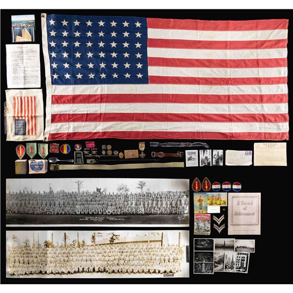 LOT OF ASSORTED U.S. MILITARIA & EPHEMERA FROM