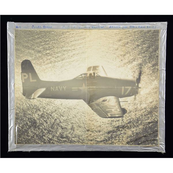 LARGE PHOTO OF A U.S. NAVY F8F-2P "BEARCAT"